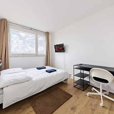 Red-10 Places+freeparkinggratuit-5beds-wifi/zenith * Saint-Étienne-du-Rouvray